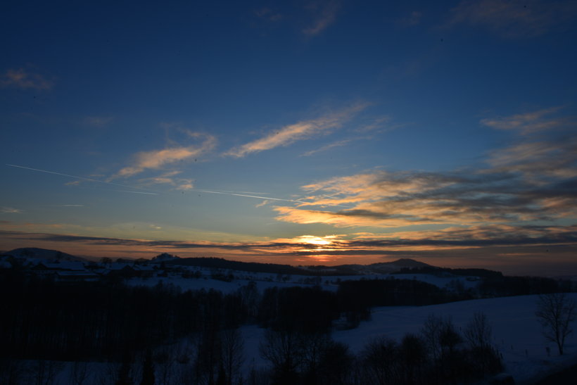 Winterzauber Wasserkuppe Rhön Ski- und Rodelarena und Paragliding.