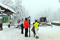 Winterzauber Wasserkuppe Rhön Ski- und Rodelarena und Paragliding.