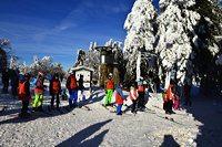 Winterzauber Wasserkuppe Rhön Ski- und Rodelarena und Paragliding.