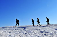 Winterzauber Wasserkuppe Rhön Ski- und Rodelarena und Paragliding.