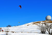 Winterzauber Wasserkuppe Rhön Ski- und Rodelarena und Paragliding.