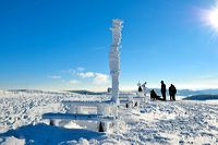 Winterzauber Wasserkuppe Rhön Ski- und Rodelarena und Paragliding.